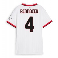 Camiseta AC Milan Ismael Bennacer #4 Visitante Equipación para mujer 2024-25 manga corta